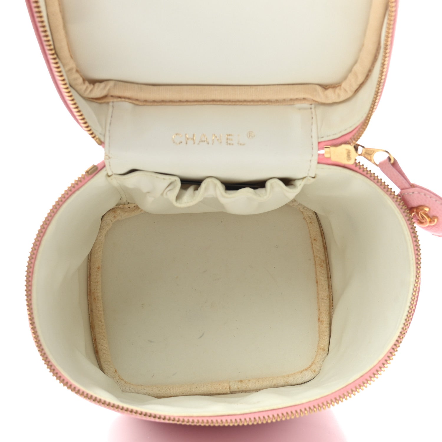 Chanel Caviar Vanity Cosmetic Case Pink 5 of 7