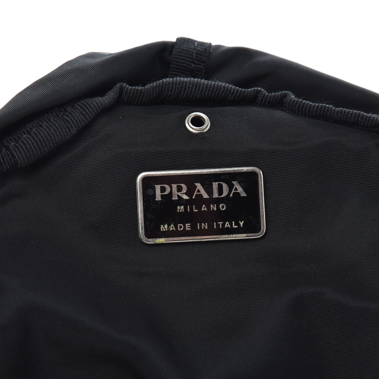 Prada Saffiano Tessuto Nylon Vela Bucket Messenger Black 5 of 8