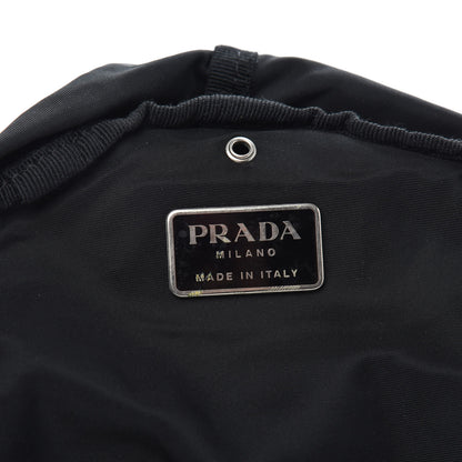 Prada Saffiano Tessuto Nylon Vela Bucket Messenger Black 5 of 8