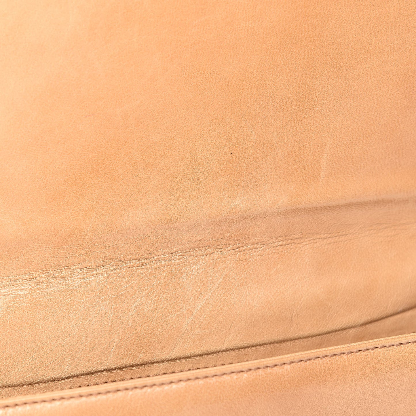 Goatskin Swing Chain Shoulder Bag Beige