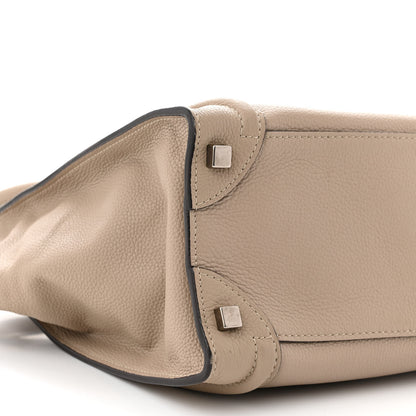 Celine Drummed Calfskin Micro Luggage Dune 9 of 11