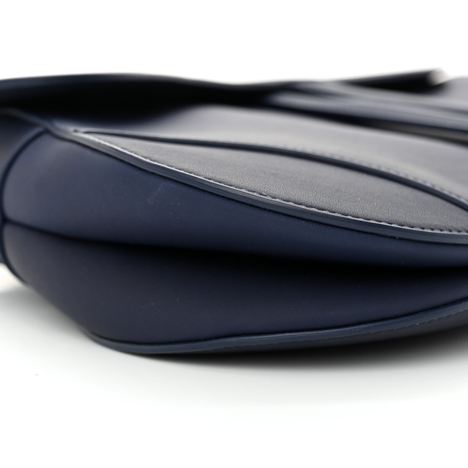 Christian Dior Ultra Matte Calfskin Saddle Bag Blue 9 of 10