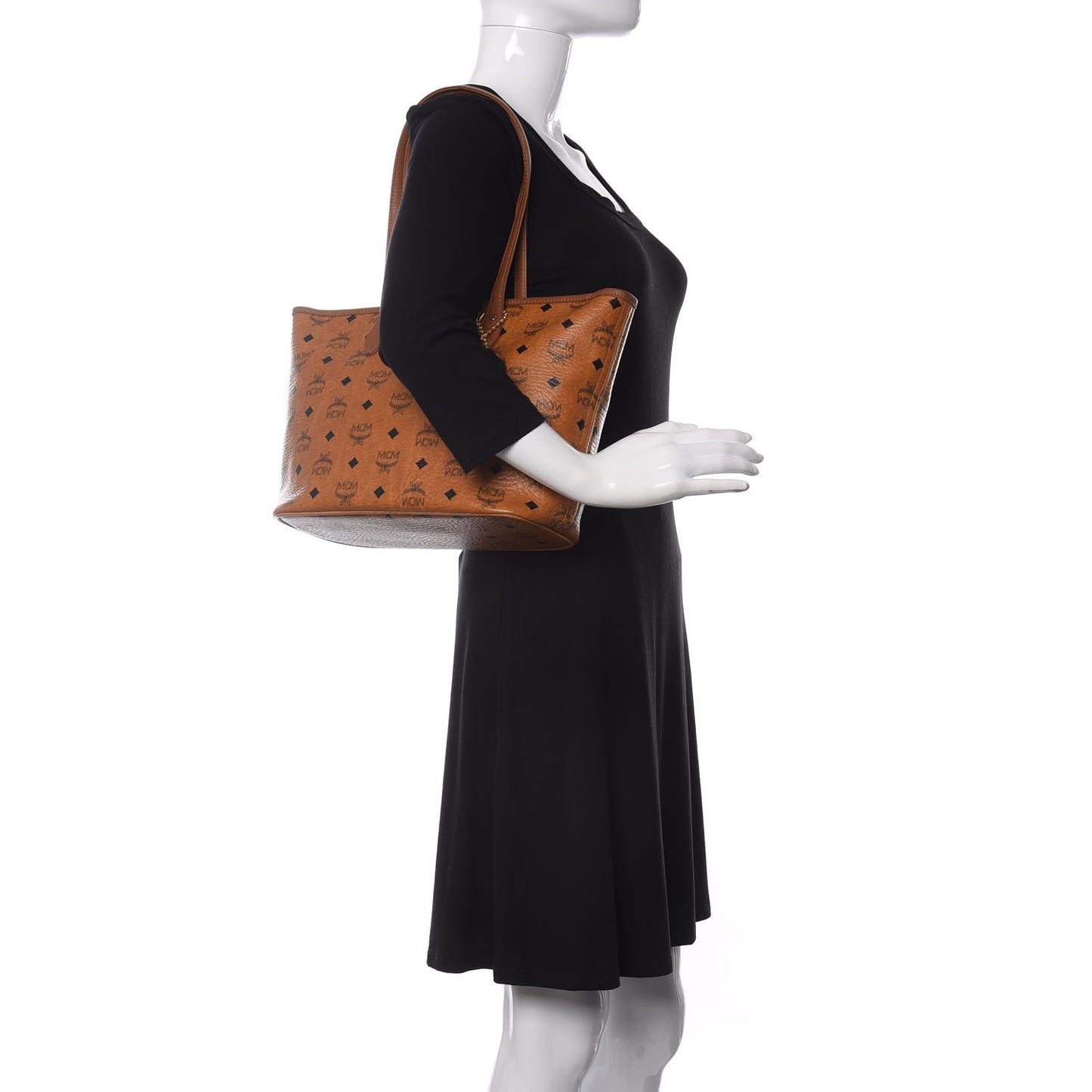 Visetos Dog Bone Shopper Tote Cognac
