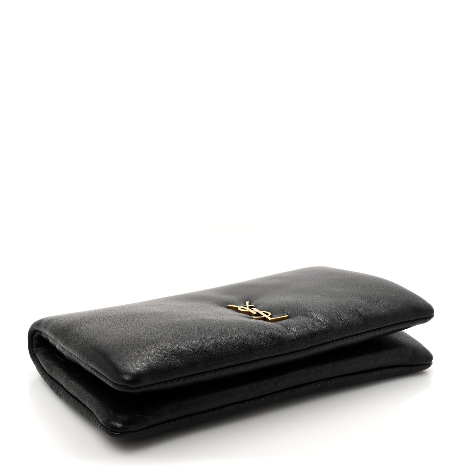 Saint Laurent Lambskin Large Calypso Bi-Fold Wallet Black 4 of 9