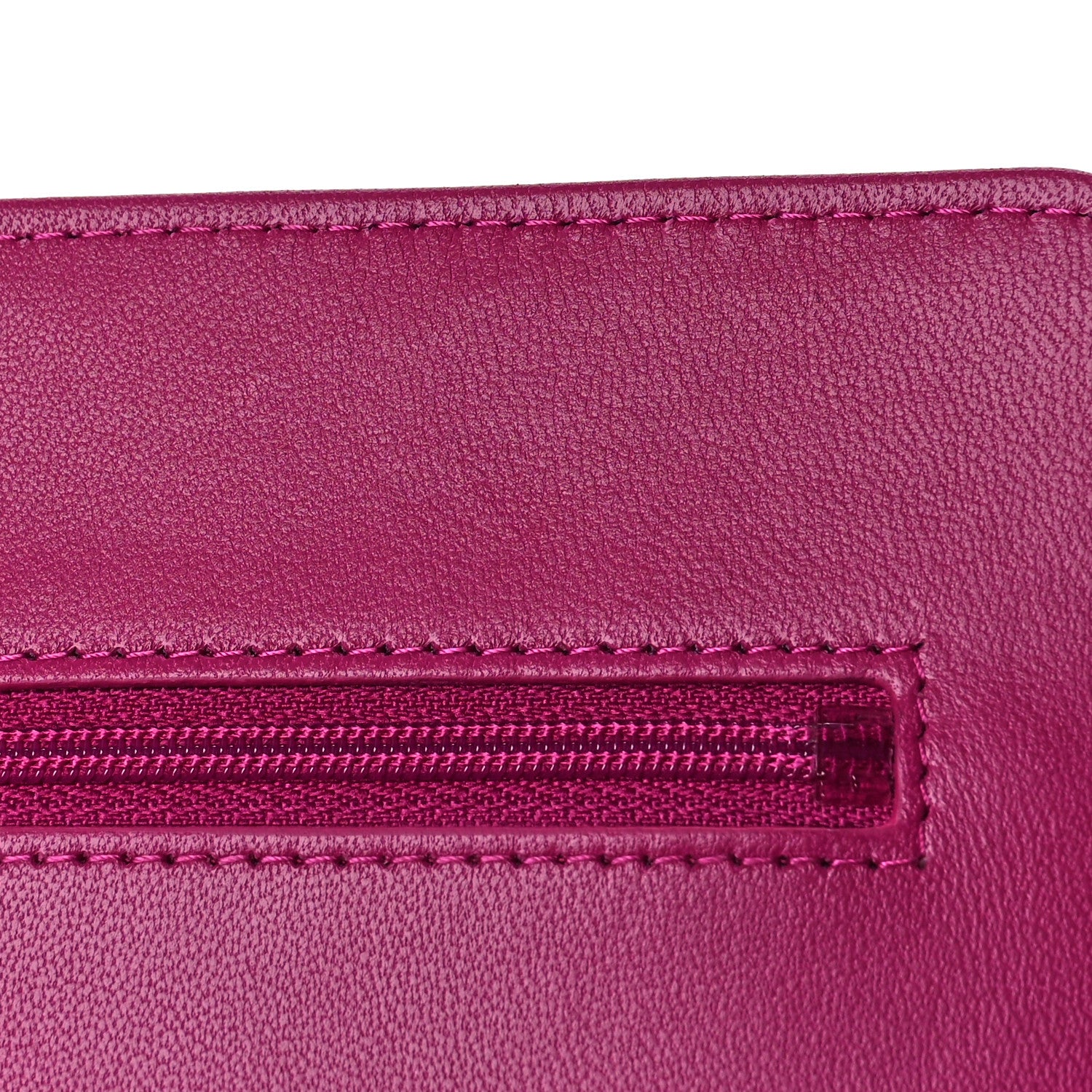 Chanel Lambskin Quilted Trendy CC Wallet On Chain WOC Dark Pink 12 of 13