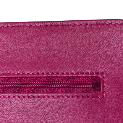 Chanel Lambskin Quilted Trendy CC Wallet On Chain WOC Dark Pink 12 of 13
