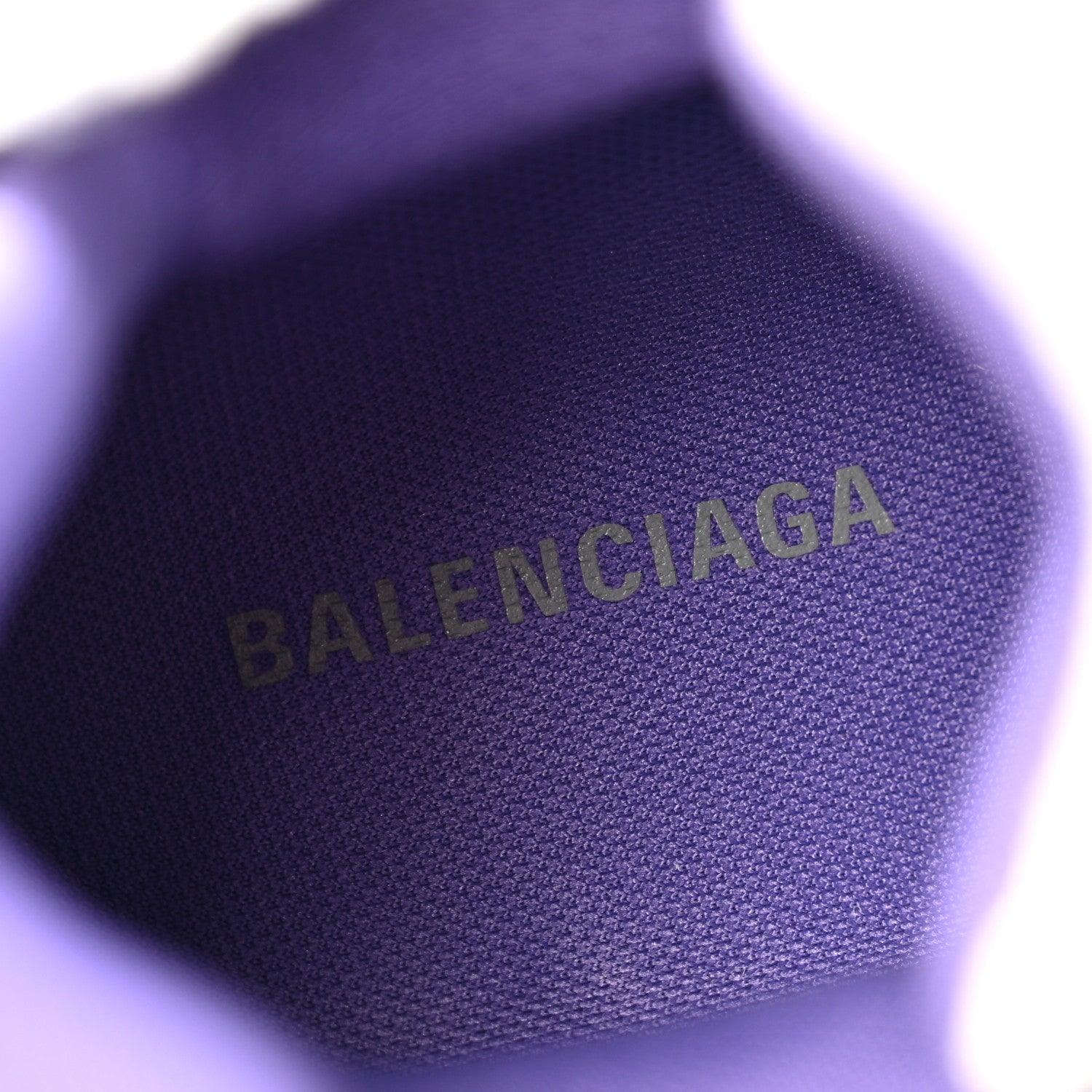 Balenciaga Mesh Rubber Womens Runner Sneakers 39 Purple Grey White Black 7 of 9