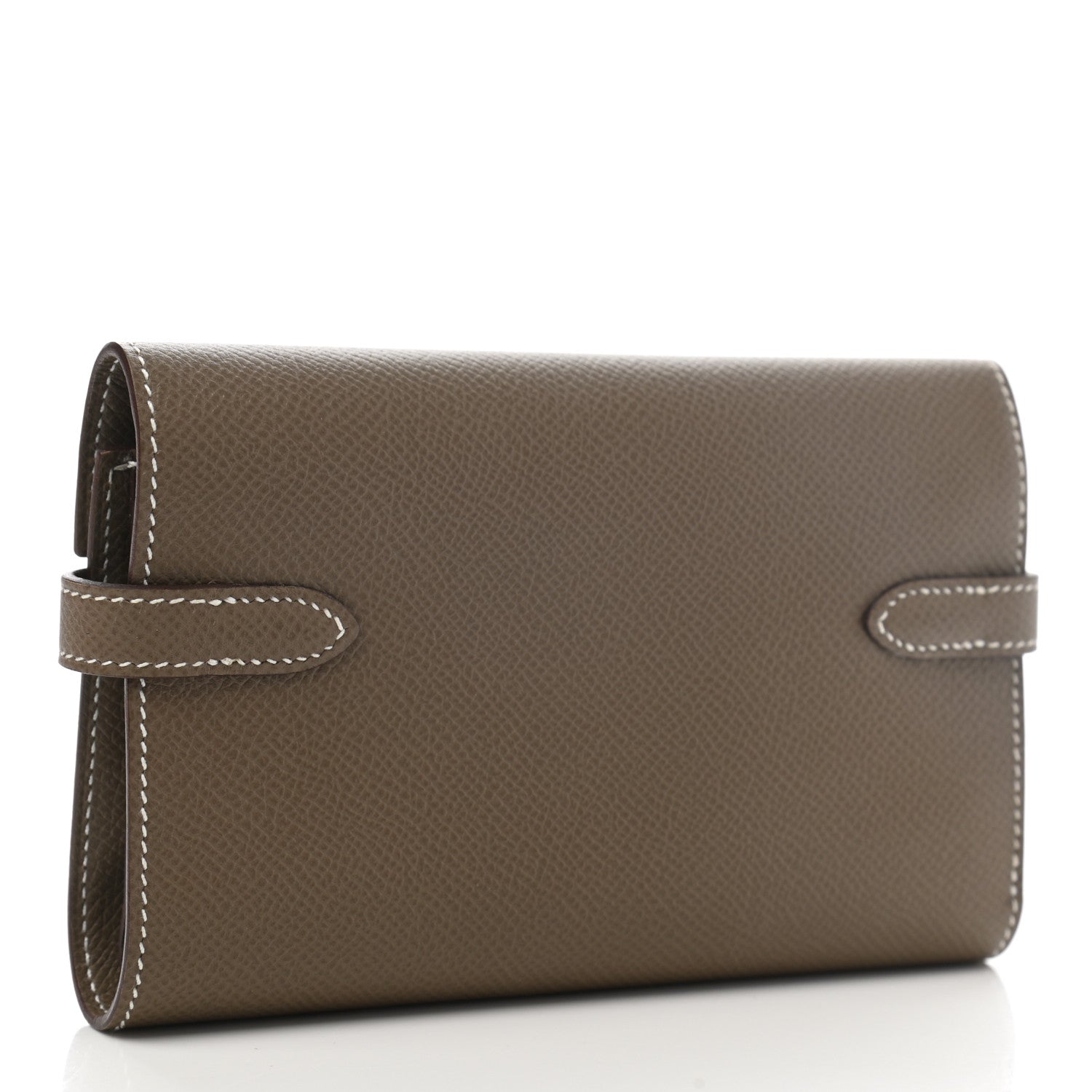Hermes Epsom Medium Kelly Wallet Etoupe 3 of 10