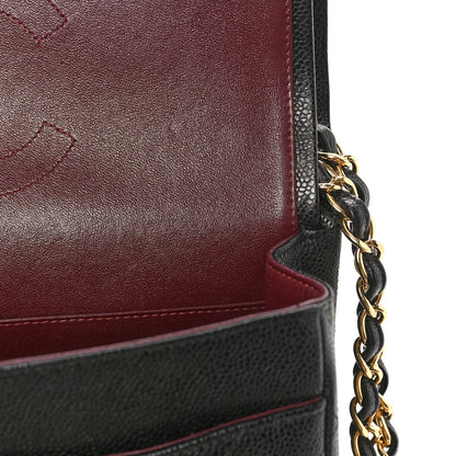 Chanel Caviar Quilted Jumbo Double Flap Black 11 of 13