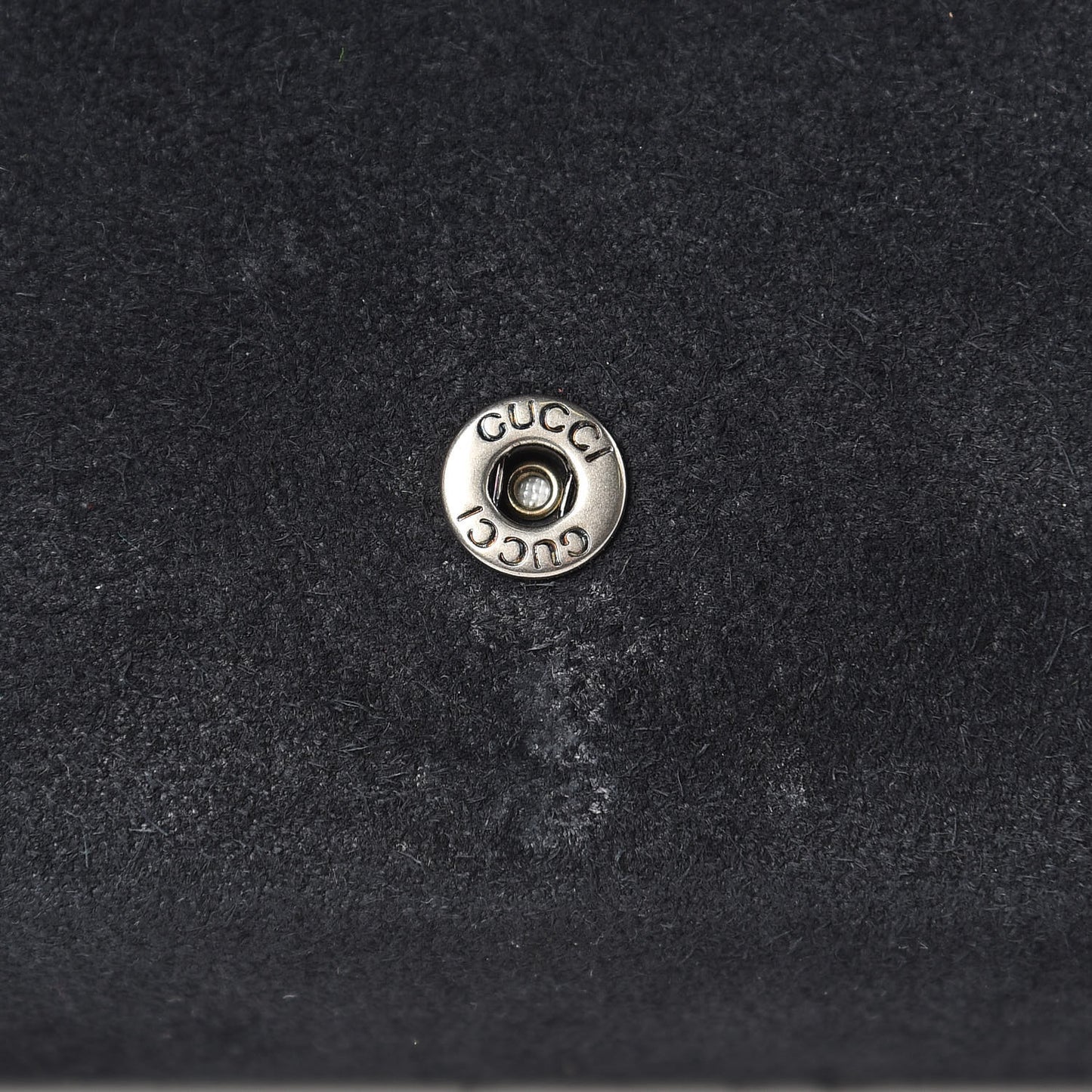 Suede Mini Dionysus Chain Wallet Black