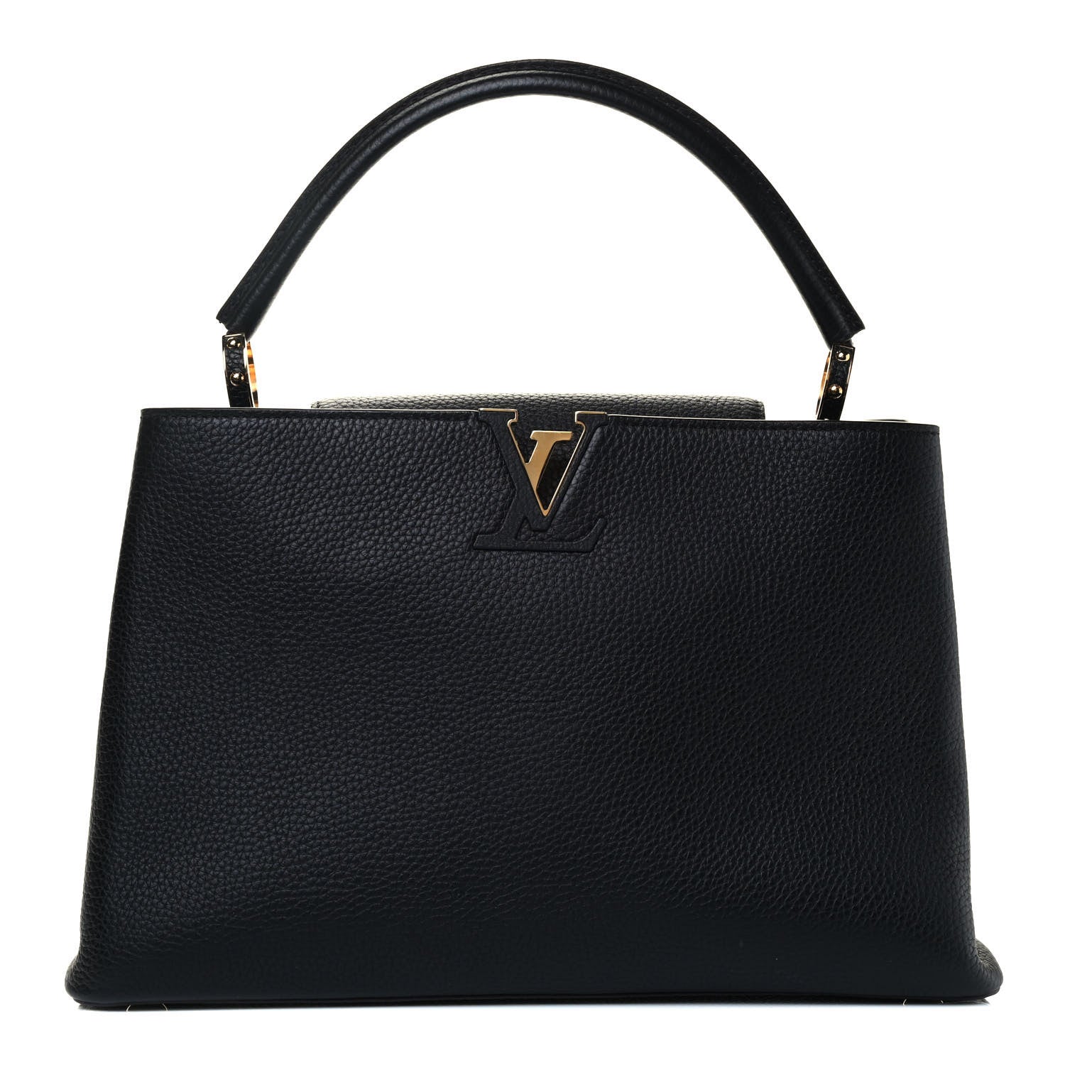 Louis Vuitton Taurillon Capucines MM Cobalt Fuchsia 1 of 4