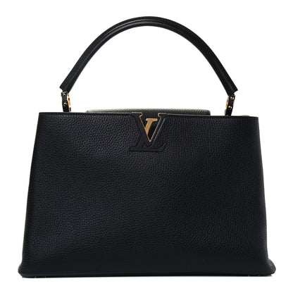 Louis Vuitton Taurillon Capucines MM Cobalt Fuchsia 1 of 4