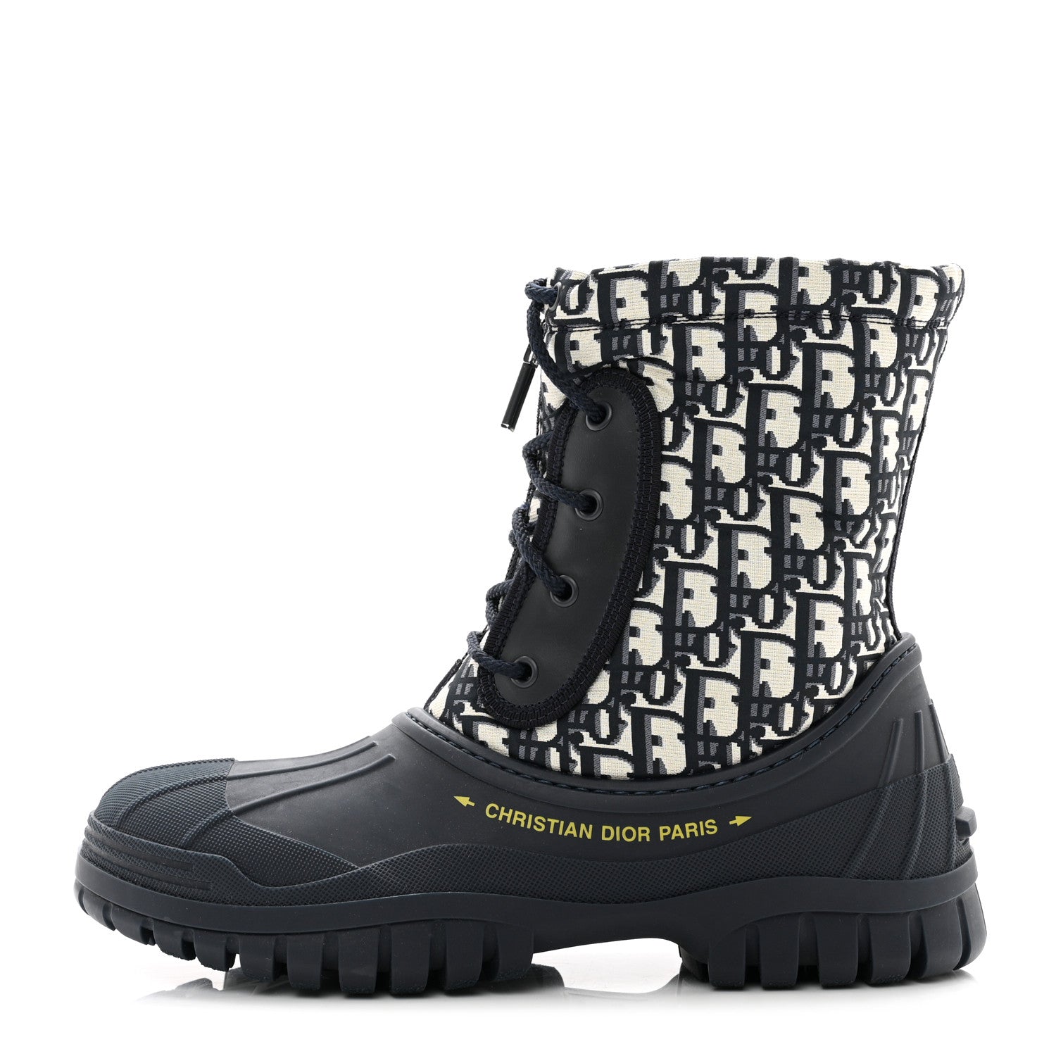 Christian Dior Oblique Nylon D-Venture Boots 39 Deep Blue 1 of 8