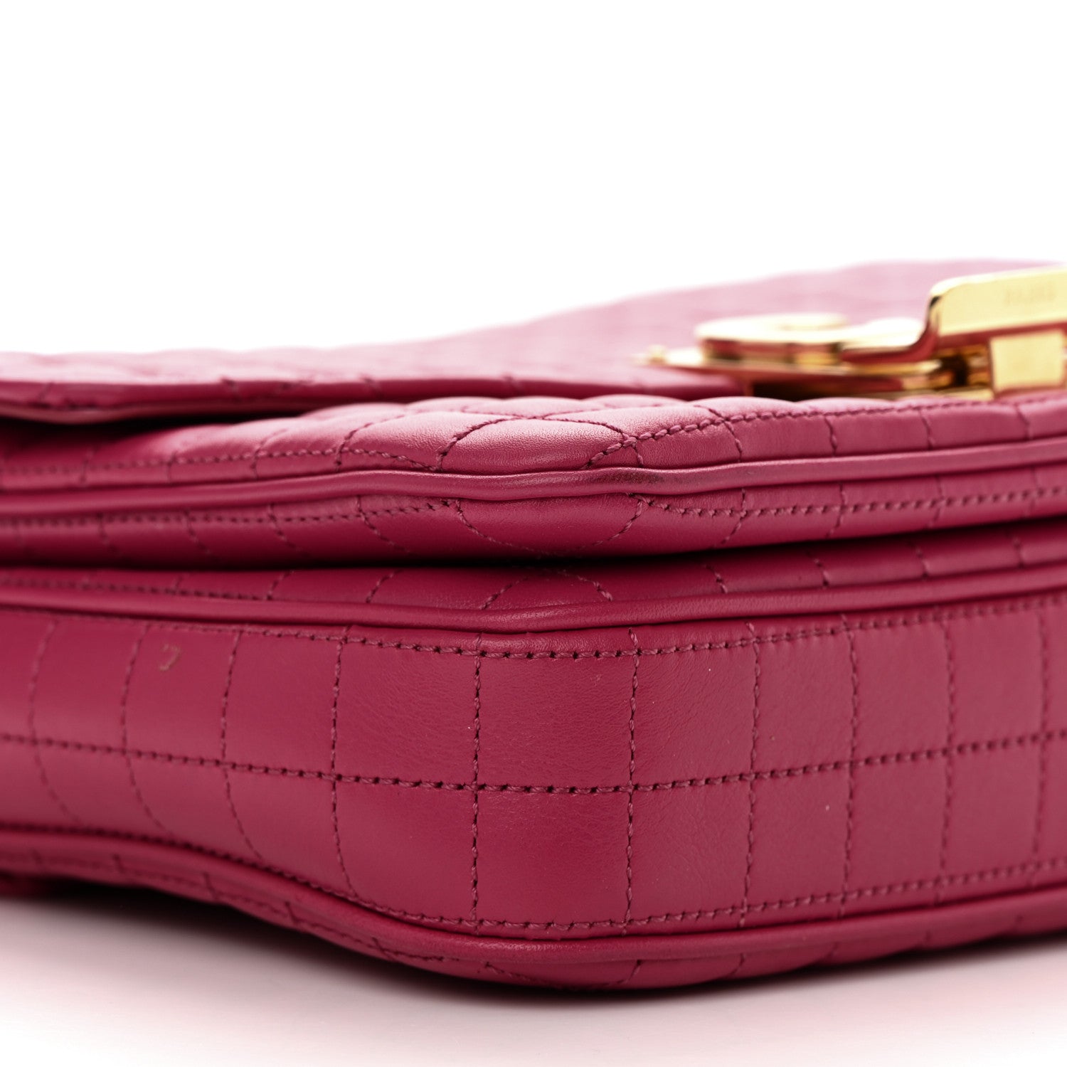Celine Calfskin Quilted Small C Bag Pink 10 of 15