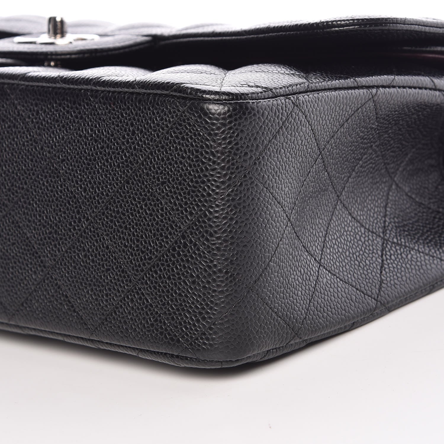 Chanel Caviar Quilted Jumbo Double Flap Black 10 of 11