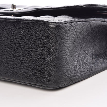 Chanel Caviar Quilted Jumbo Double Flap Black 10 of 11