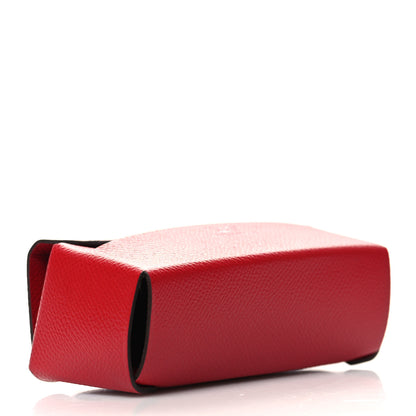 Hermes Grained Madame Calfskin Lipstick Case with Mirror Rouge Piment 5 of 10