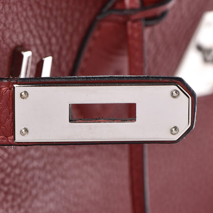 Hermes Taurillon Clemence Birkin 35 Rouge H 25 of 41