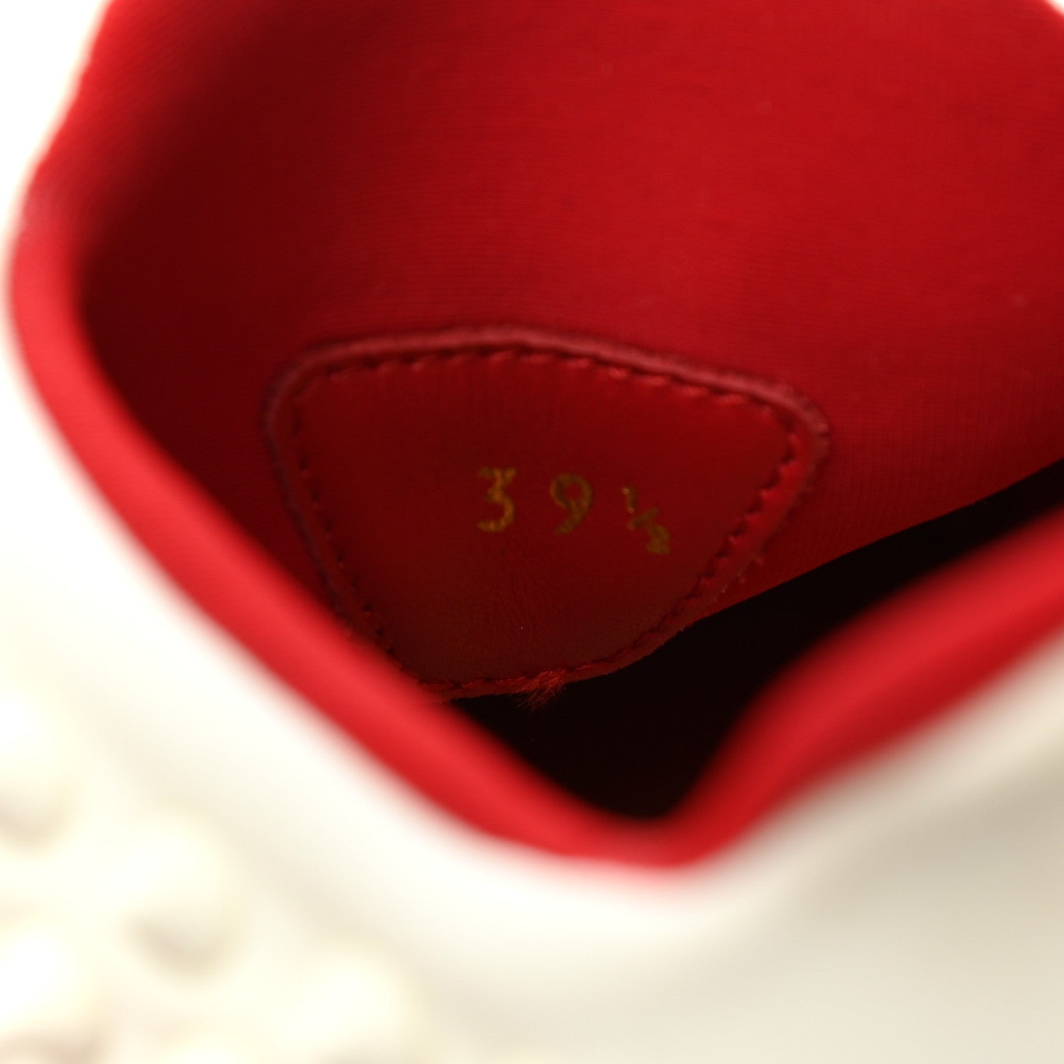 Christian Louboutin Neoprene Spike Sock Donna Flat Sneakers 39.5 White Snow 8 of 8