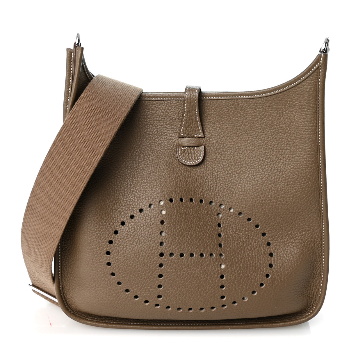 Hermes Taurillon Clemence Evelyne III PM Etoupe 1 of 11