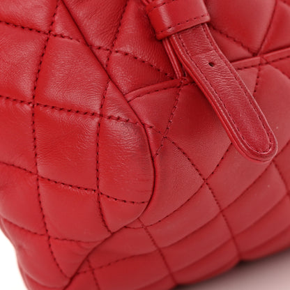 Chanel Lambskin Quilted Small Urban Spirit Backpack Red 13 of 17