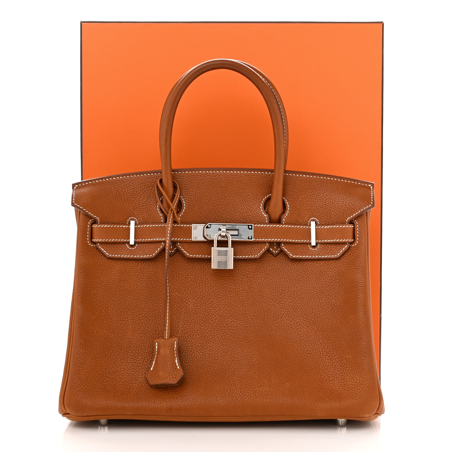 Hermes Natural Barenia Faubourg Birkin 30 Fauve 15 of 15
