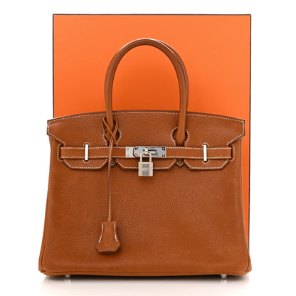Hermes Natural Barenia Faubourg Birkin 30 Fauve 15 of 15