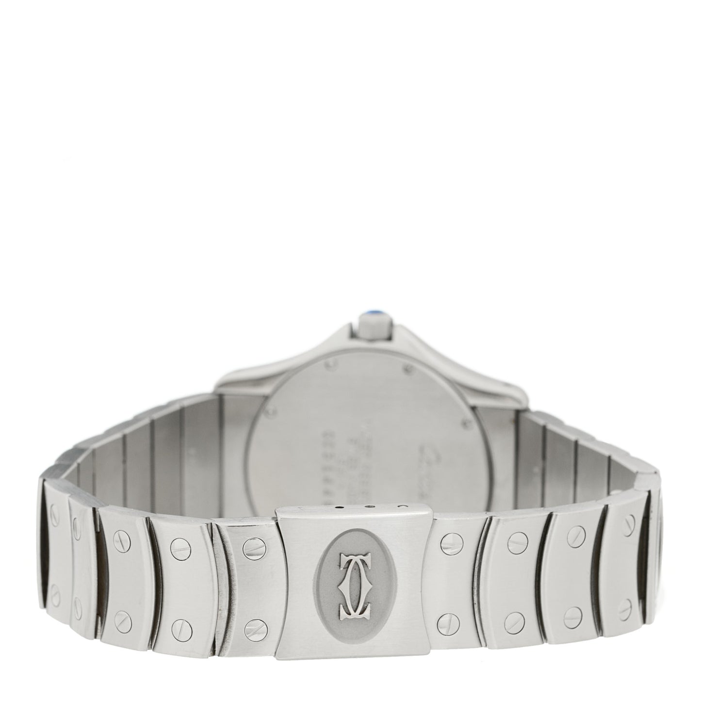 Stainless Steel 30mm Santos Ronde Quartz Watch
