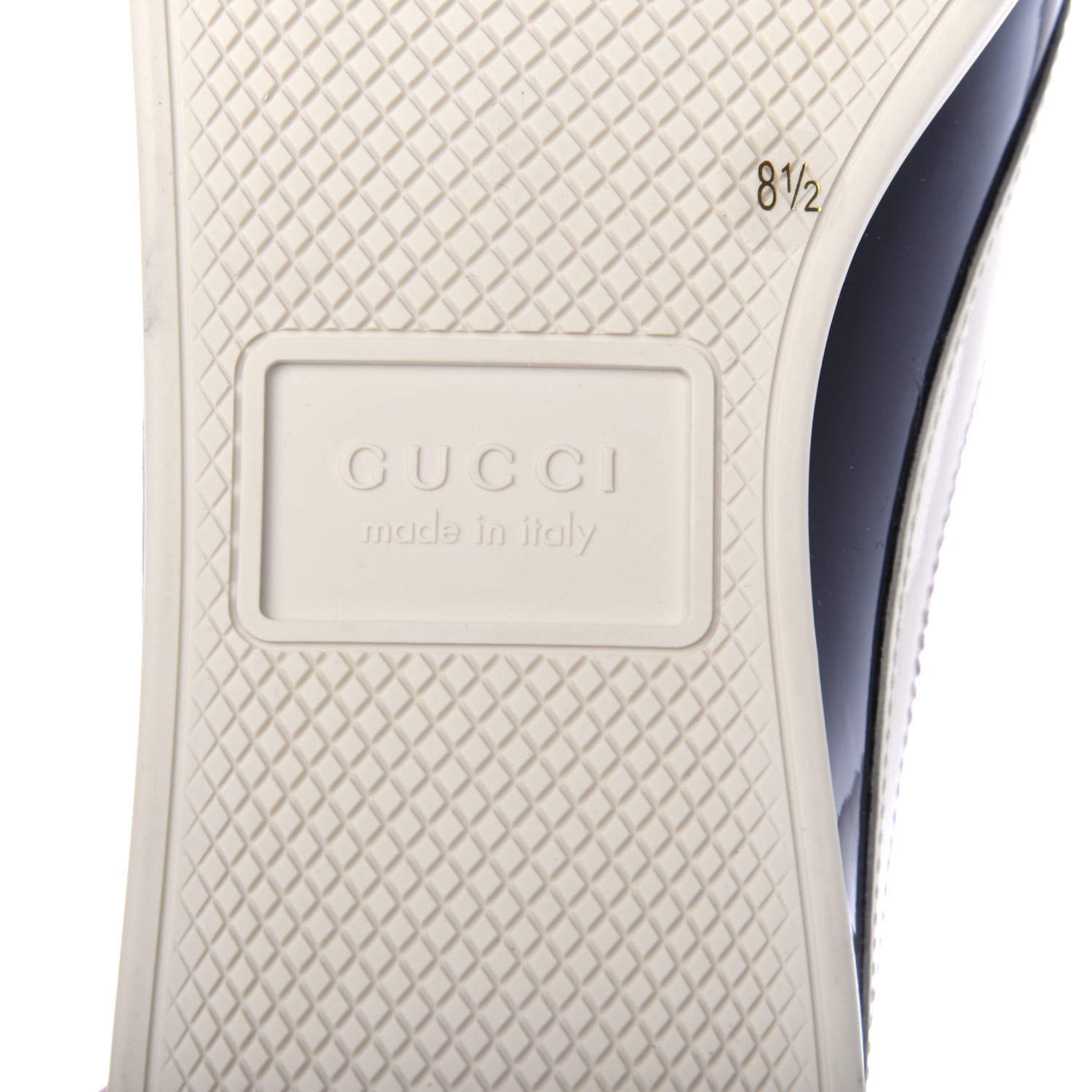 Gucci Patent Calfskin Mens Web Falacer Sneakers 8.5 Black 9 of 11