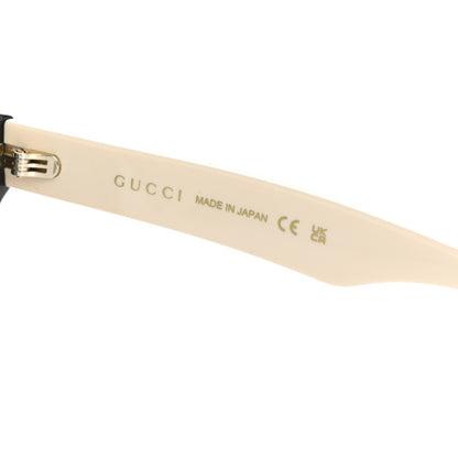 Gucci Acetate Square Frame Sunglasses GG1000SK Black White 5 of 8