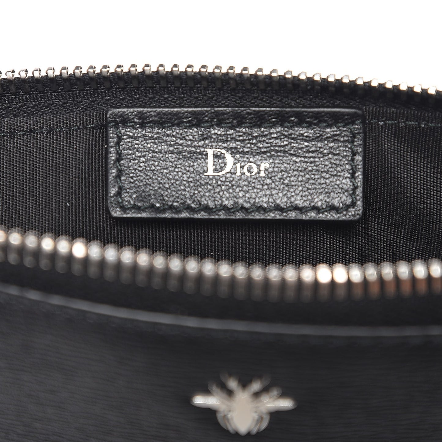 HOMME Cork Calfskin Bee Pouch Black