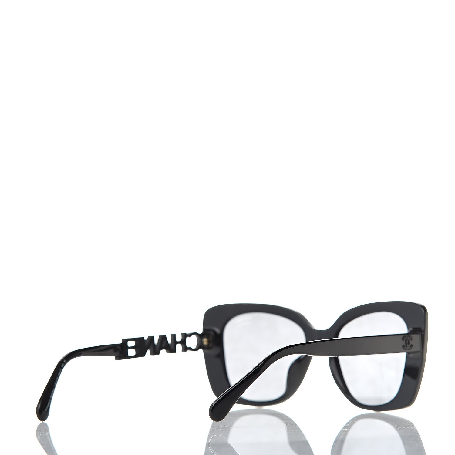 Chanel Acetate Strass Polarized Square Sunglasses 5422-B Black 4 of 9