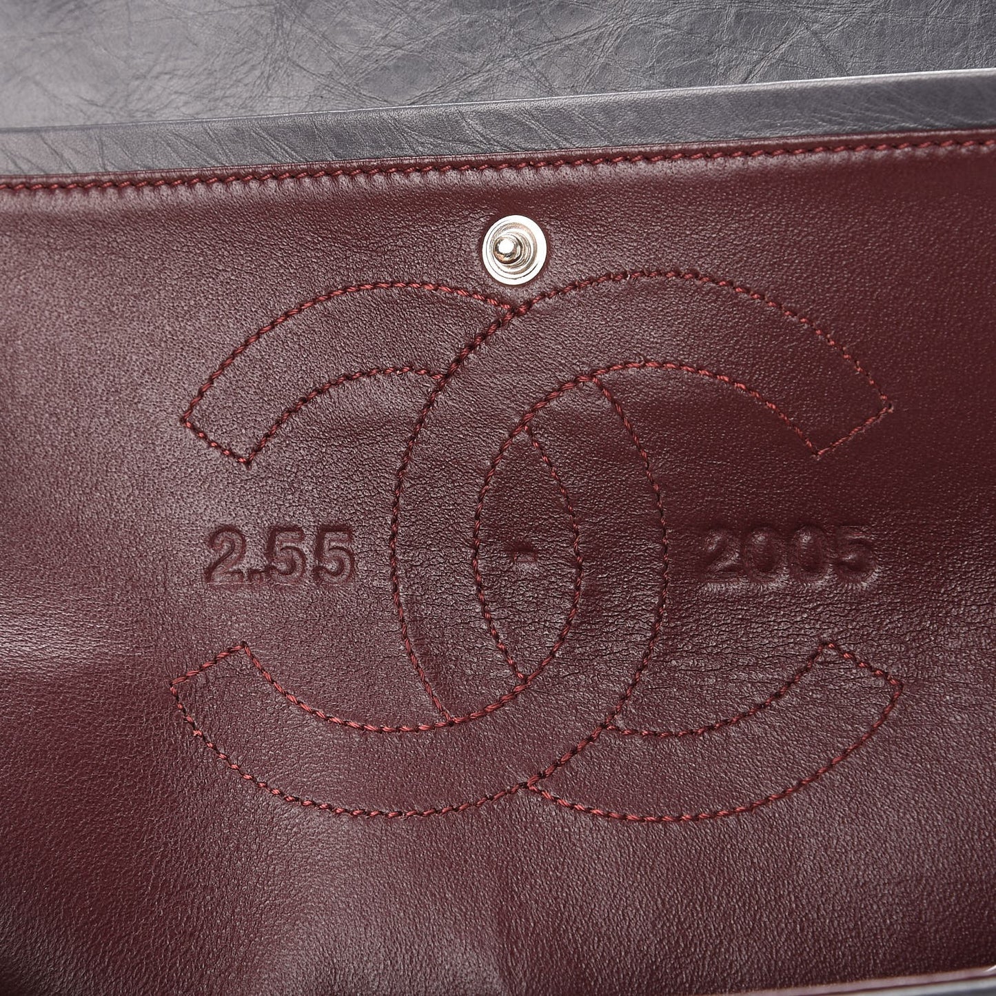 Aged Calfskin Quilted 2.55 Reissue 226 Flap Grey
