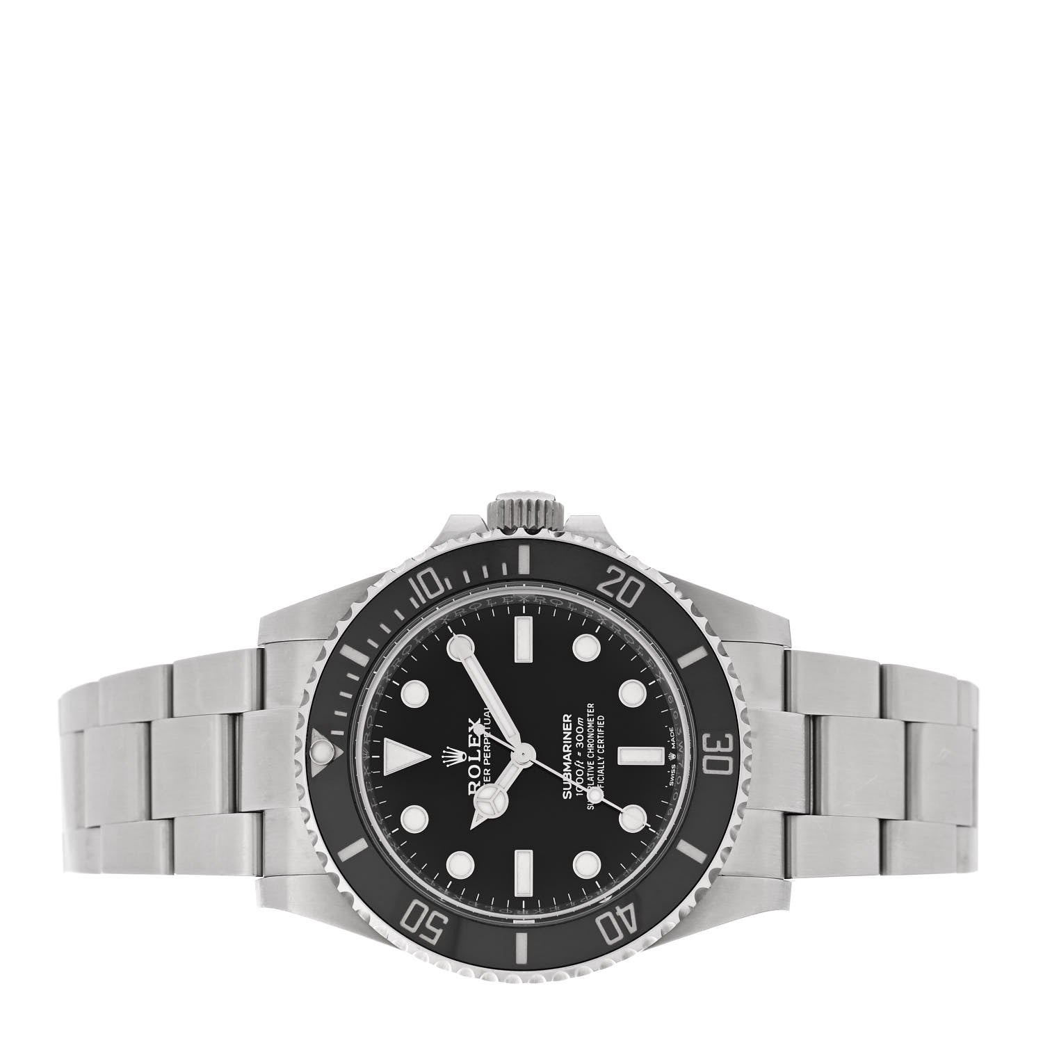 Rolex Stainless Steel 41mm Oyster Perpetual Submariner Watch Black 124060 2 of 5