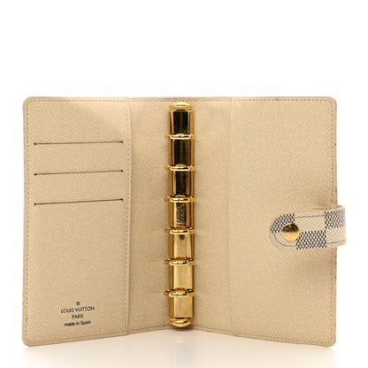 Louis Vuitton Damier Azur Small Ring Agenda Cover 5 of 9
