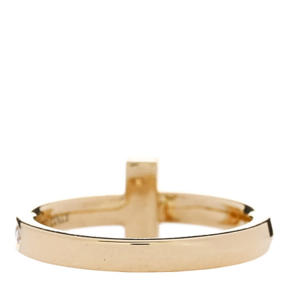 Tiffany 18K Yellow Gold Diamond 2.5mm T T1 Ring 48 4.5 3 of 4
