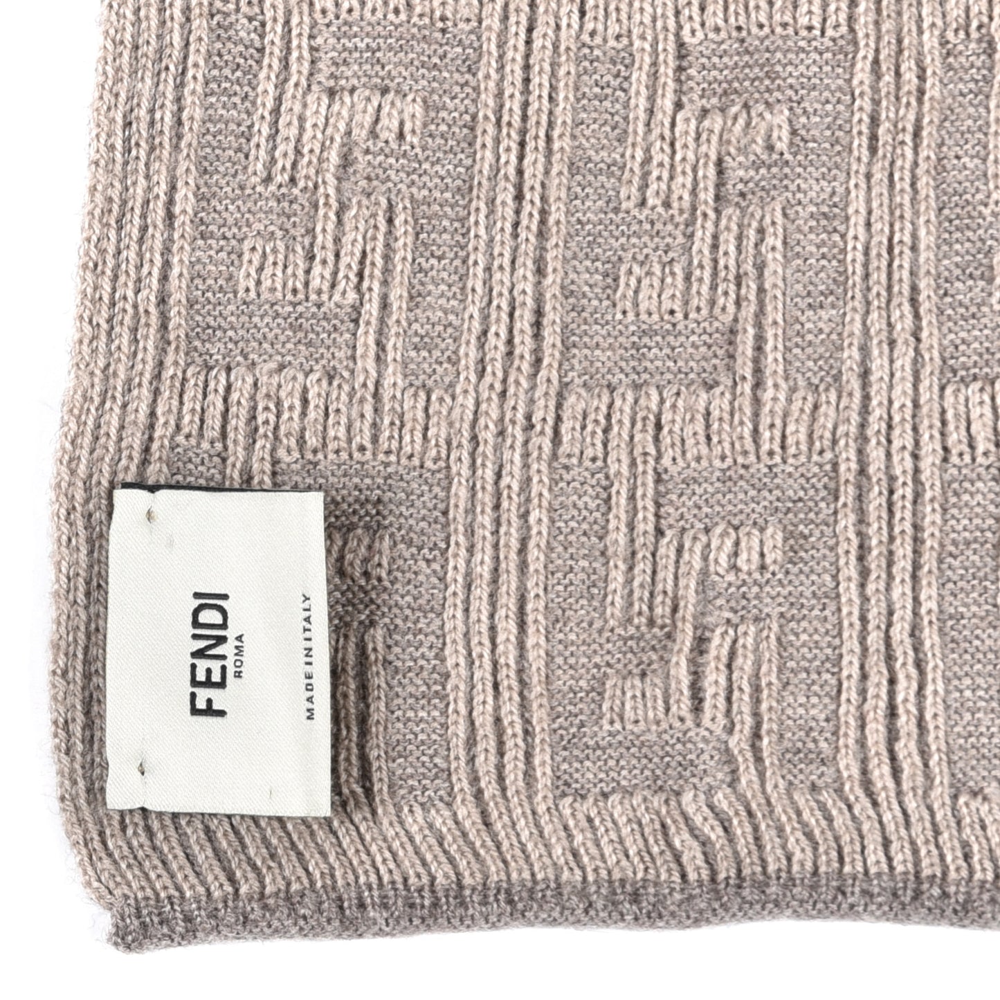 Wool FF Scarf Grey