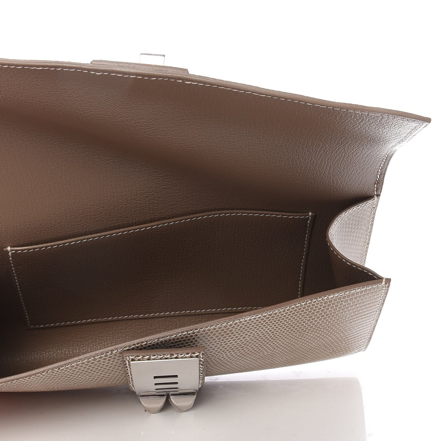 Lizard Medor Clutch 23 Ficelle
