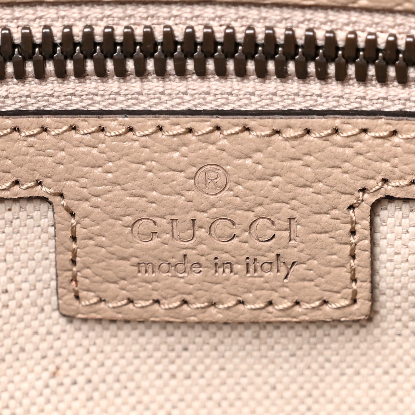GG Supreme Monogram Textured Dollar Calfskin Web Medium Savoy Duffle Bag Beige Mystic White Oatmeal