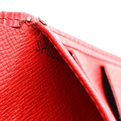 Louis Vuitton Epi Elise Wallet Castillan Red 9 of 12