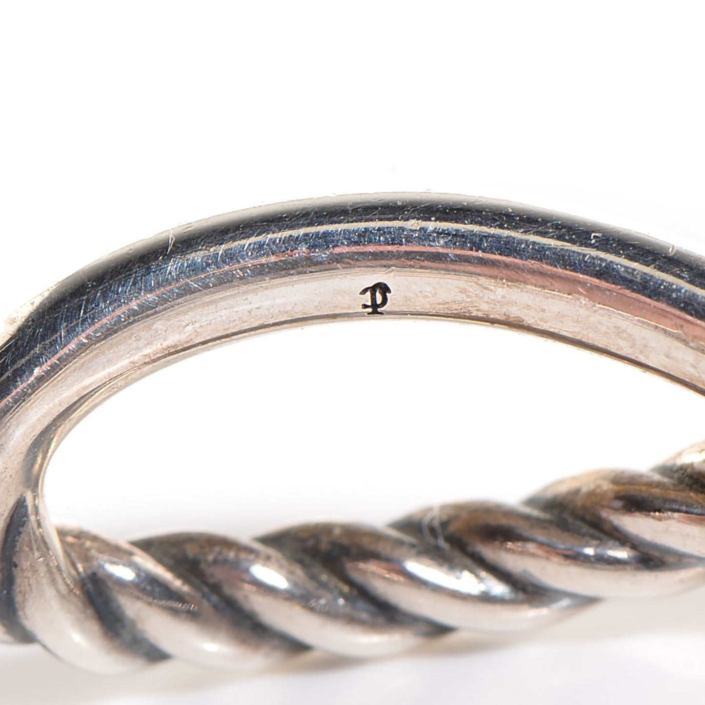 Sterling Silver 34mm Crossover Cable Hoop Earrings