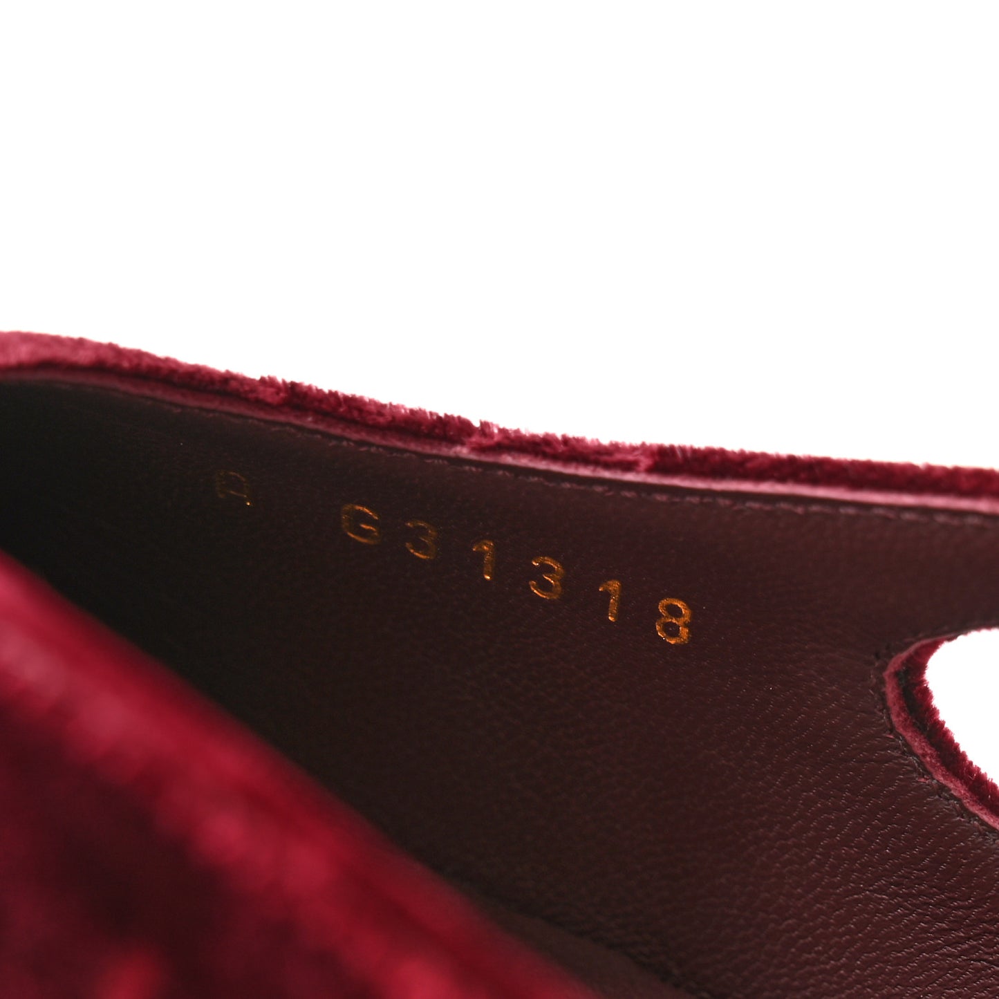 Velvet Grosgrain Cap Toe CC Slingback Pumps 37 Burgundy Black