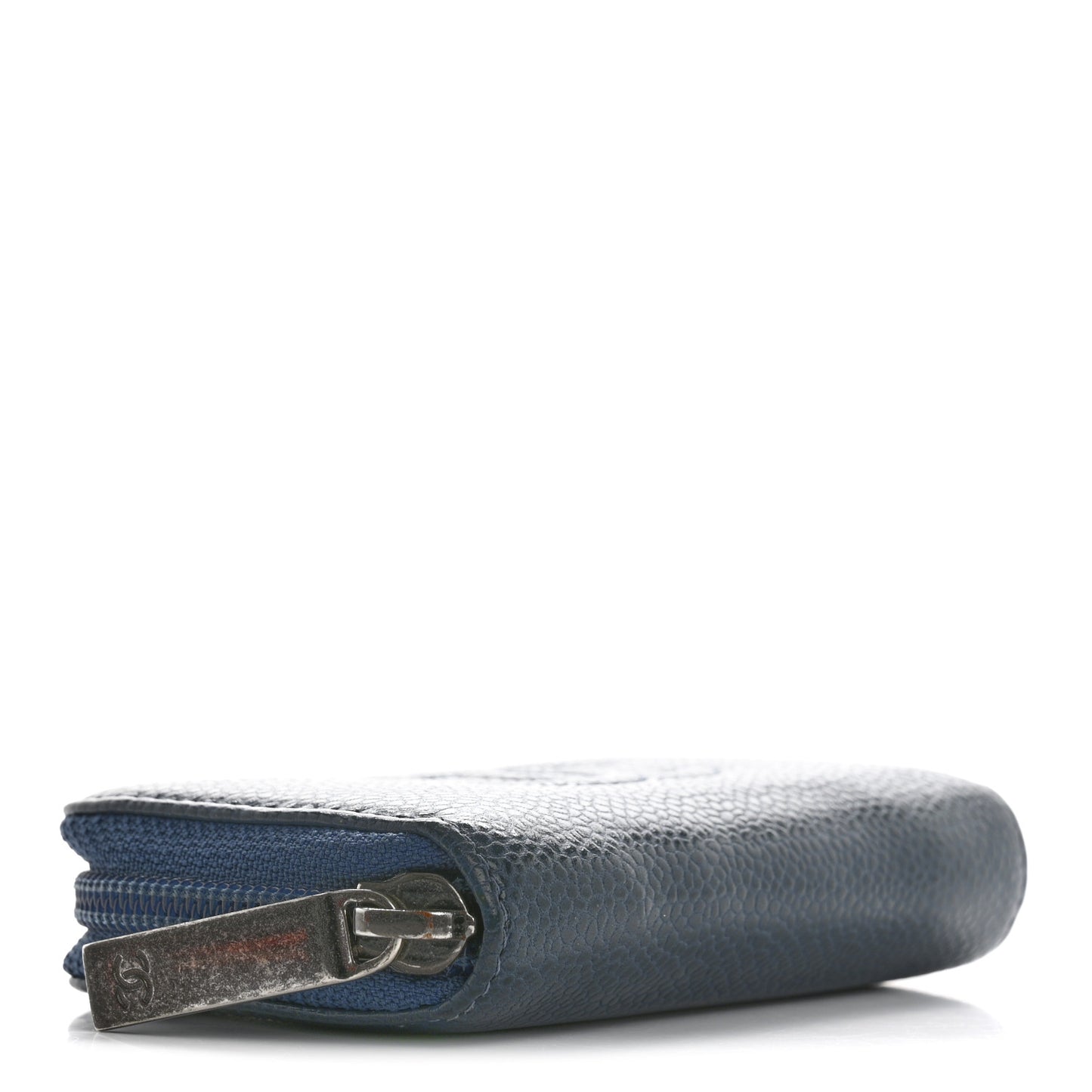 Caviar Timeless CC Zip Around Coin Purse Blue