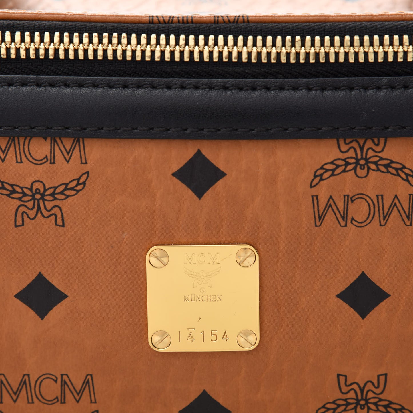Visetos Vanity Case Cognac Black