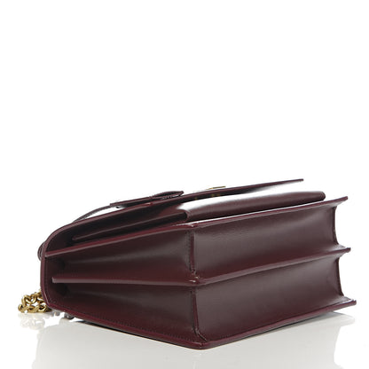 Saint Laurent Calfskin Medium Monogram Sunset Bordeaux 4 of 10
