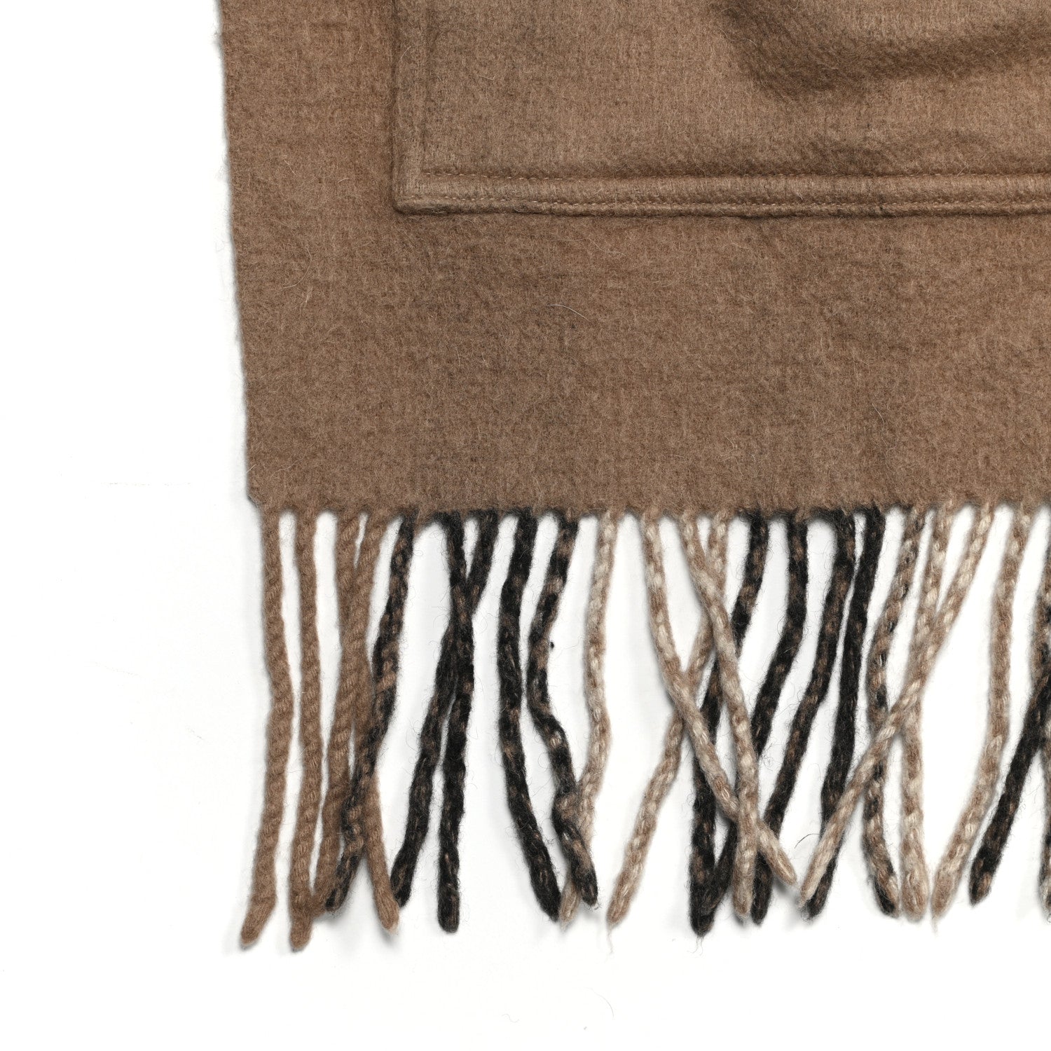 Burberry Cashmere Wool Nova Check St. Helene Blanket Fringe Scarf Camel 3 of 6