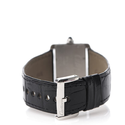 Cartier Stainless Steel Alligator 32mm Tank Divan Quartz Watch 4 of 8