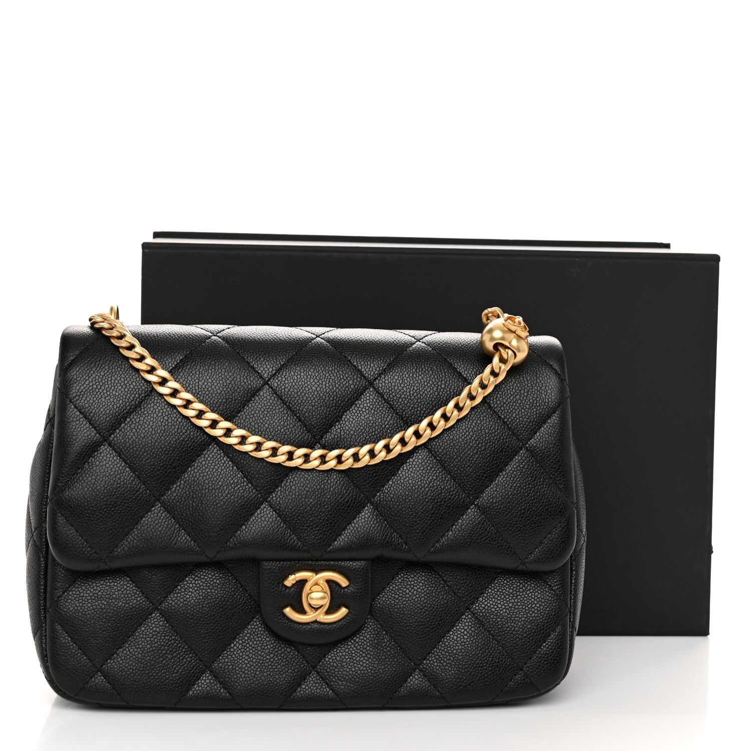 Chanel Caviar Quilted Sweetheart Flap Black 11 of 11