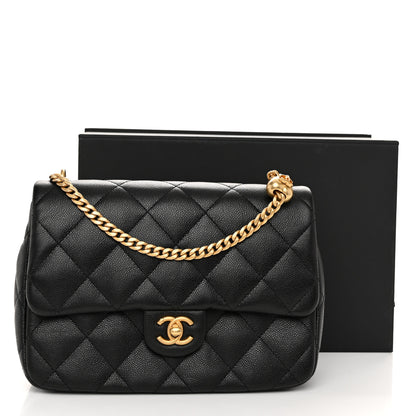 Chanel Caviar Quilted Sweetheart Flap Black 11 of 11