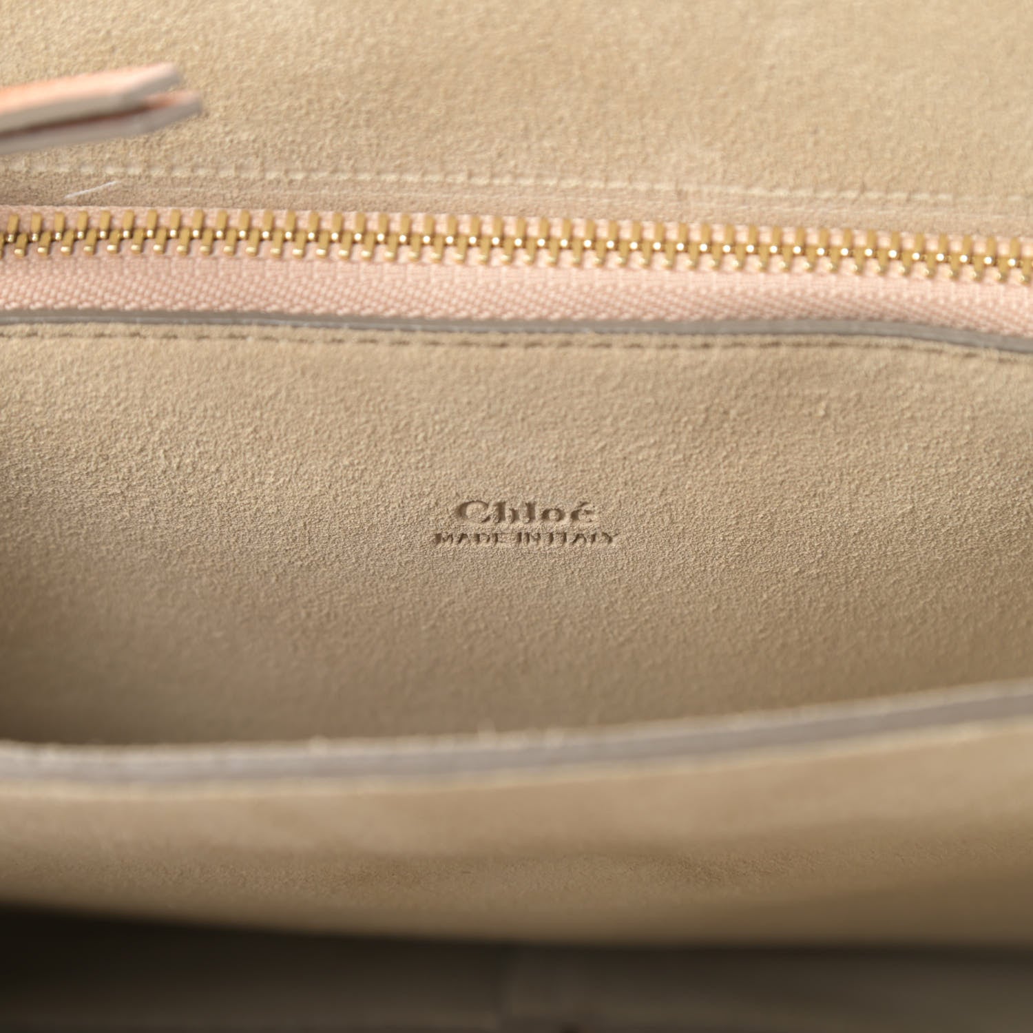Chloe Grained Calfskin Smooth Lambskin Medium Faye Shoulder Bag Milky Coffee 6 of 15